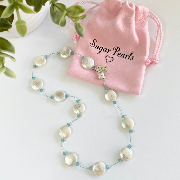 Tin Cup Coin Pearl & Appetite Necklace - Picture 2 of 6
